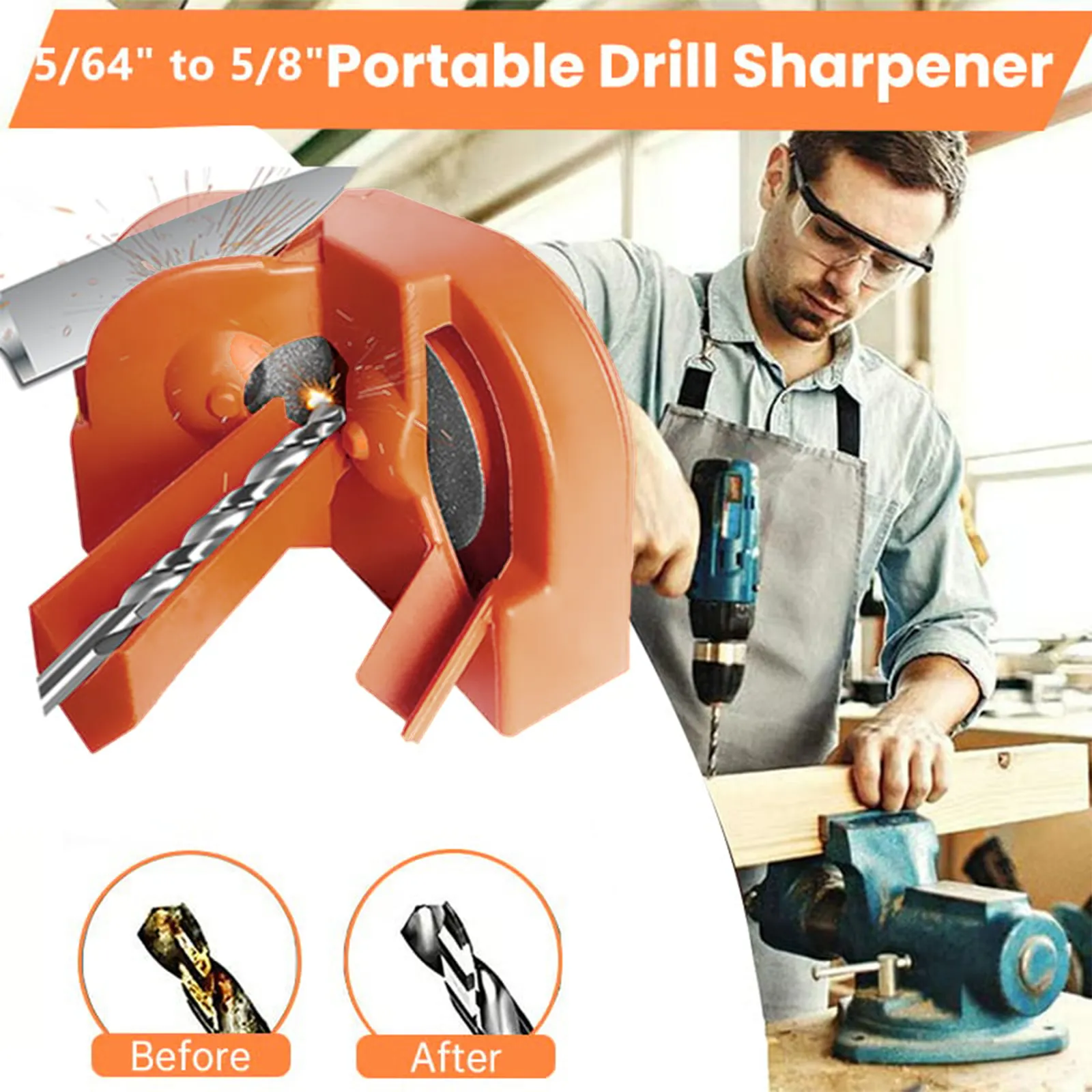Multi-Function Drill Bit Sharpener - Buy 1 Set