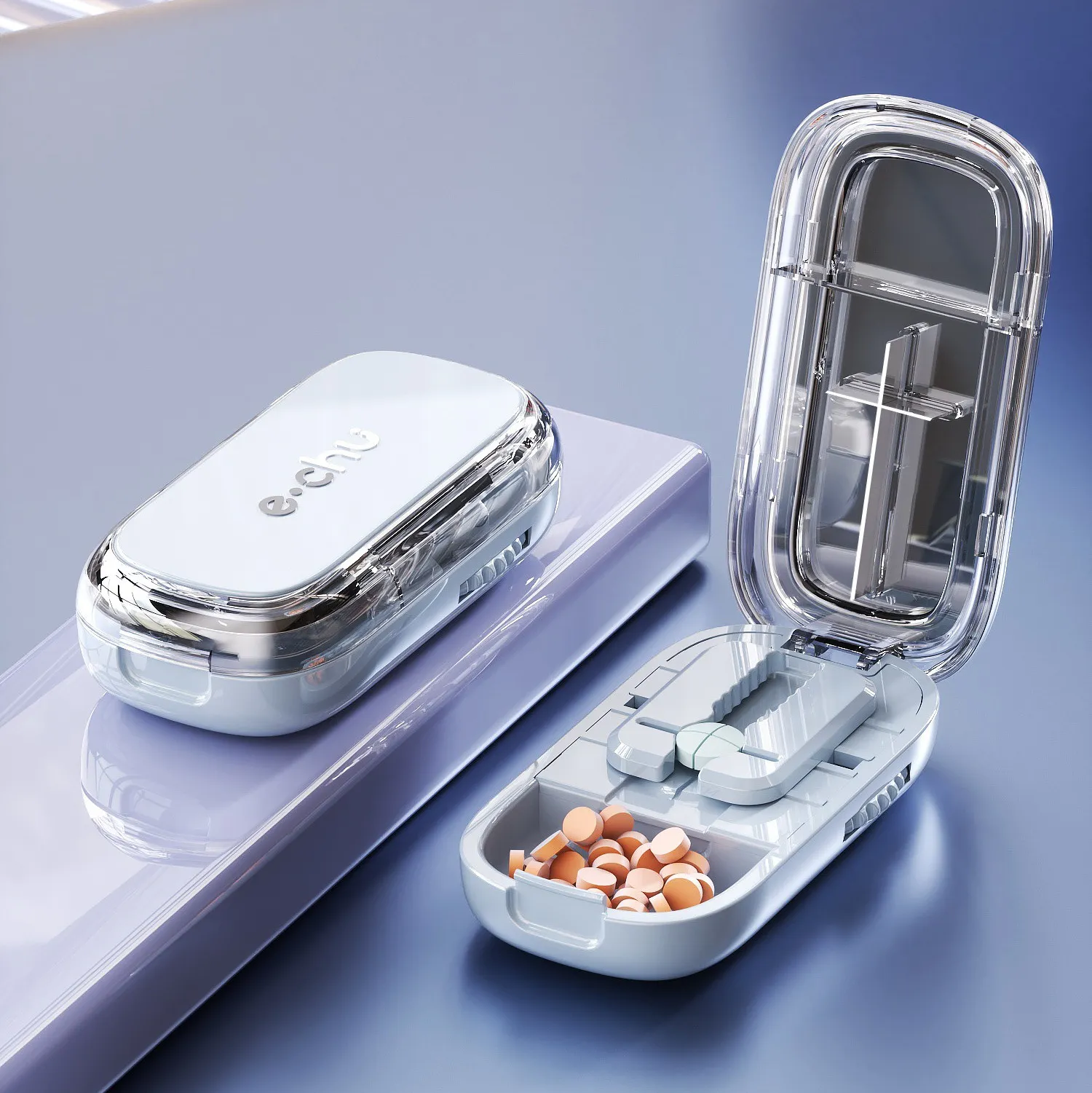 Portable Pill Cutter - BLUE