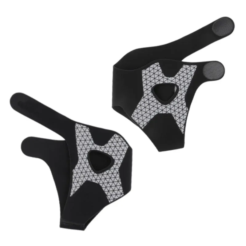 Adjustable Elastic Ankle Brace - Black (Single) / M